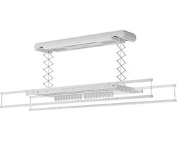 Wasophoogte® Elektrisch Droogrek - Plafonddroogrek Classic - Droogrek - Droogrek Elektrisch - Plafond Droogrek - 35 kg draagvermogen
