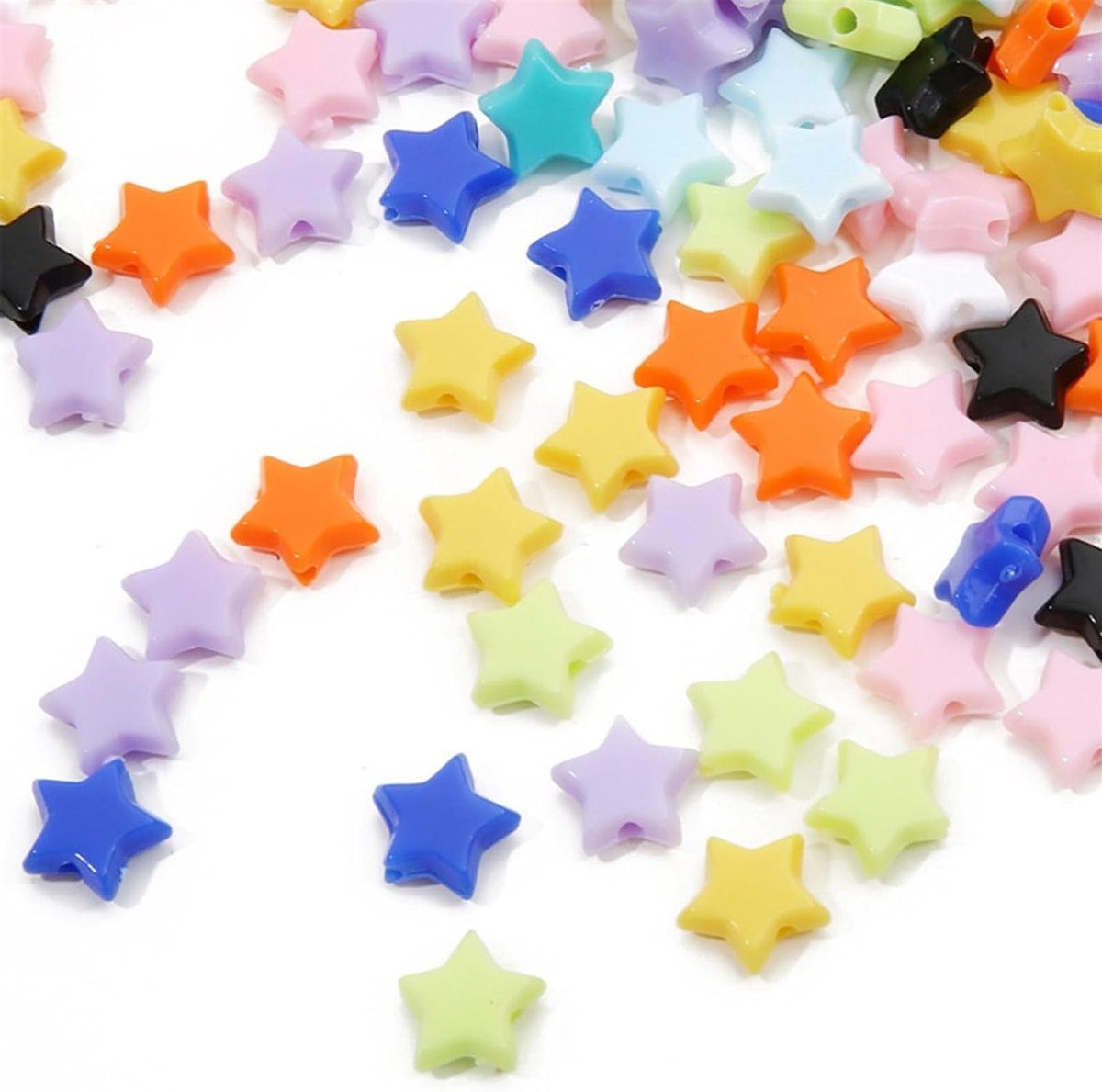 50 Stuks Stervormige Breinaalden Beschermers - Schattige Knitting Toppers voor Breien en Haken, Handgemaakte DIY Accessoires in Diverse Kleuren
