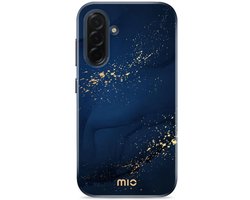 Étui rigide Mio by Mobilize pour Samsung Galaxy A36 MagSafe | Mio par Mobilize Couverture arrière | Convient pour MagSafe | Convient pour le chargement sans fil avec Ring magnétique | Étui MagSafe - Midnight Sparkle | Bleu