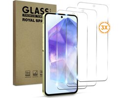 3 pièces Protecteur d'écran compatible avec Samsung Galaxy A36 / A56 / A37 / S24 FE - Verre de protection trempé - Film protecteur d'écran en verre trempé