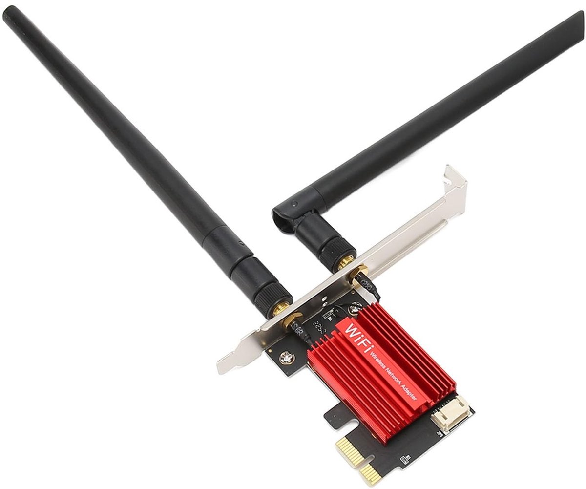 Dailygoods - Wifi-kaart - 1200 Mbps - Dual Band - PCI Express - Desktop - Snelle verbinding - Voor gaming en streaming - Model 7265AC Pro