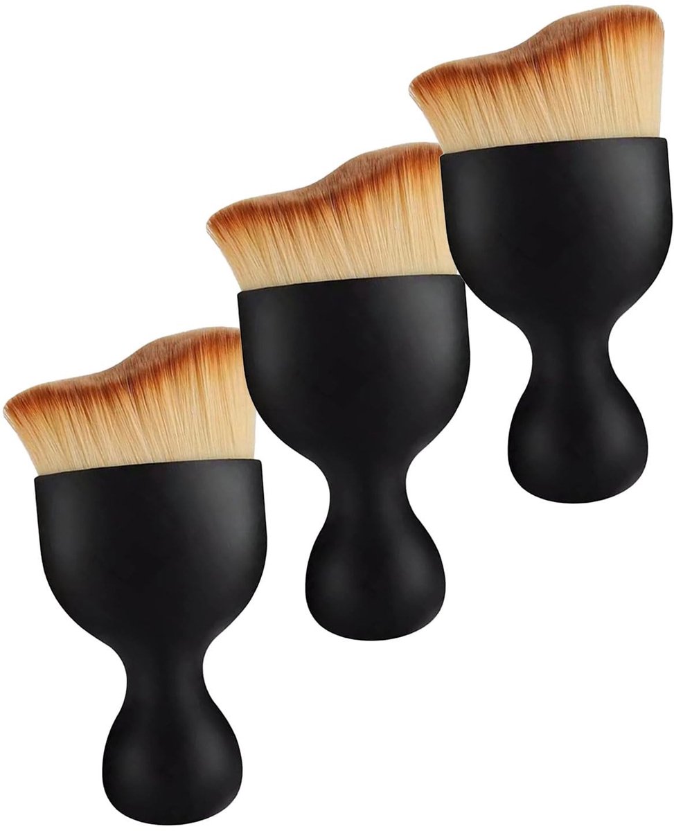 Dailygoods - Autodetailborstels - Reinigingskwasten voor Auto-onderhoud - Zachte Penselen voor Interieur - Perfect voor Spleten en Hoeken - Set van 4