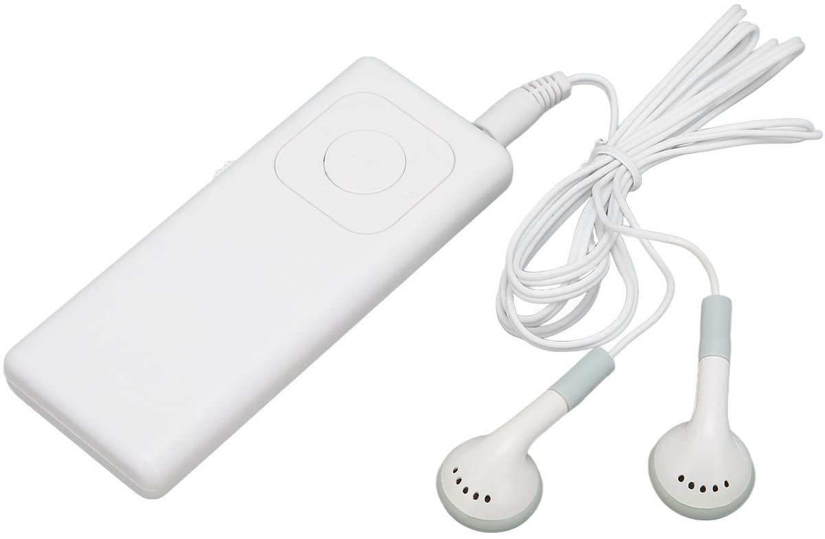 By shayne - MP3-speler - Draagbare muziekspeler - Verliesloze geluidskwaliteit - Wit - Music player - Compacte mini muziekspeler - Geschikt voor stud.