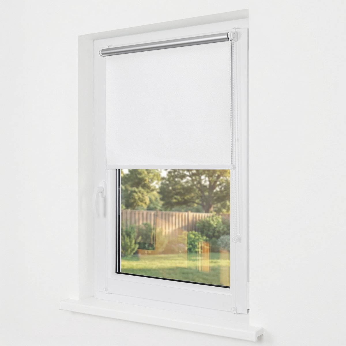 Estika Klemmfix thermo rolgordijn zonder boren 115x220 cm wit verduisterend