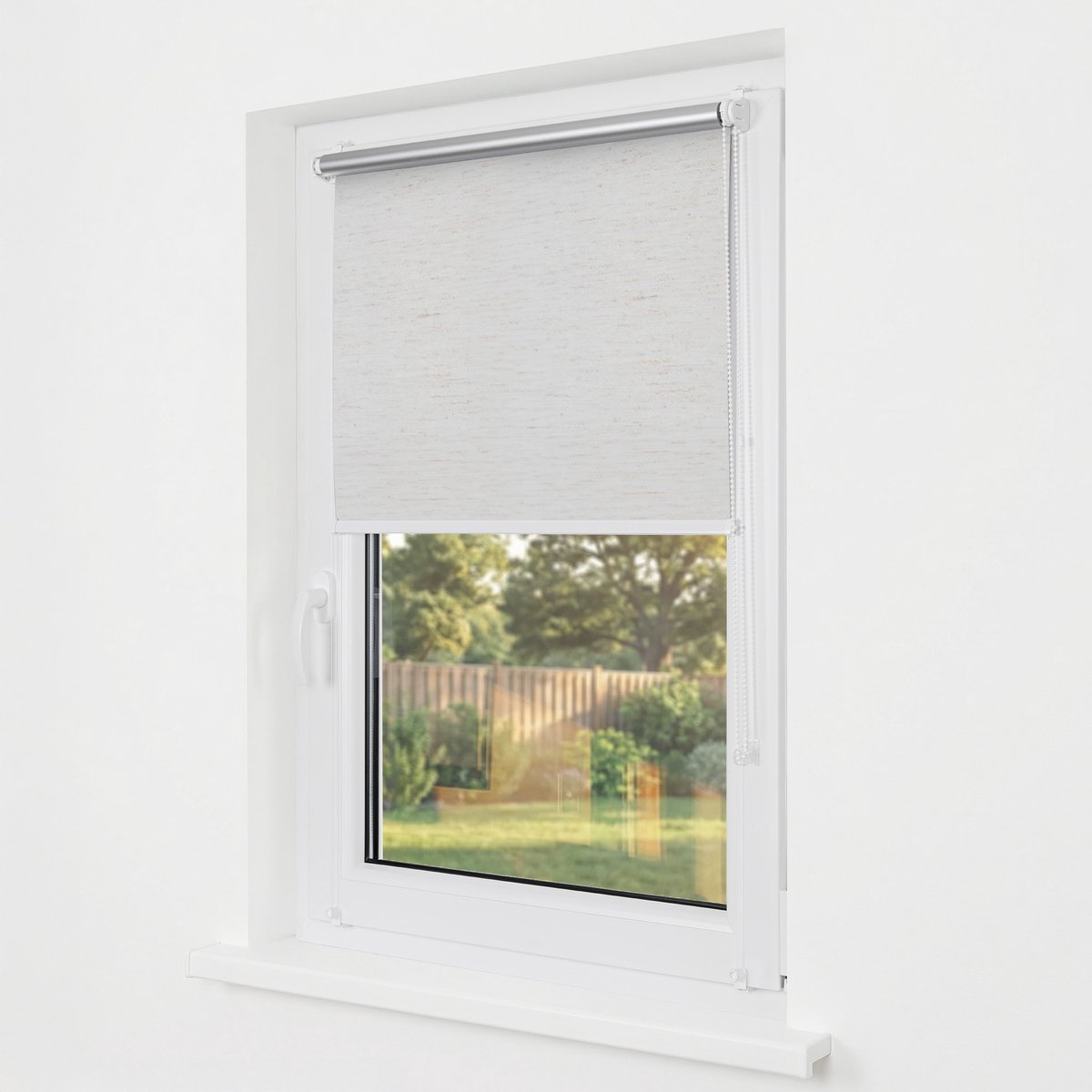 Estika Klemmfix thermo rolgordijn zonder boren 120x220 cm licht linnen verduisterend