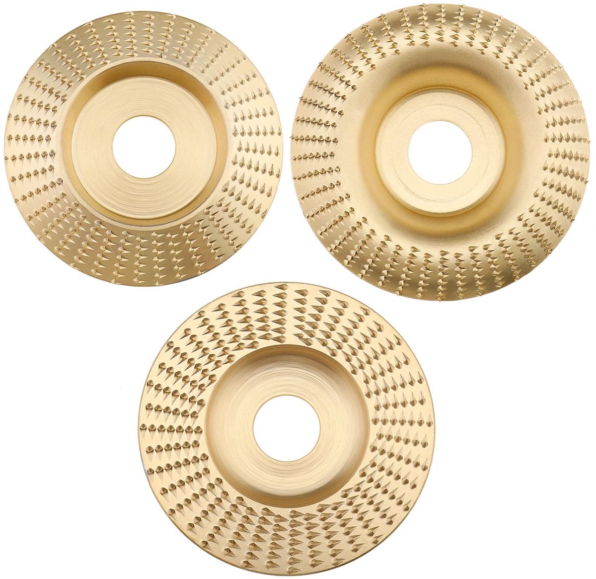 Smoakez - Houtsnijwerk Set - Slijpschijven voor Houtbewerking - Compleet Gereedschap - Goud - Schurende Schijven - Voor Peeling en Slijpen