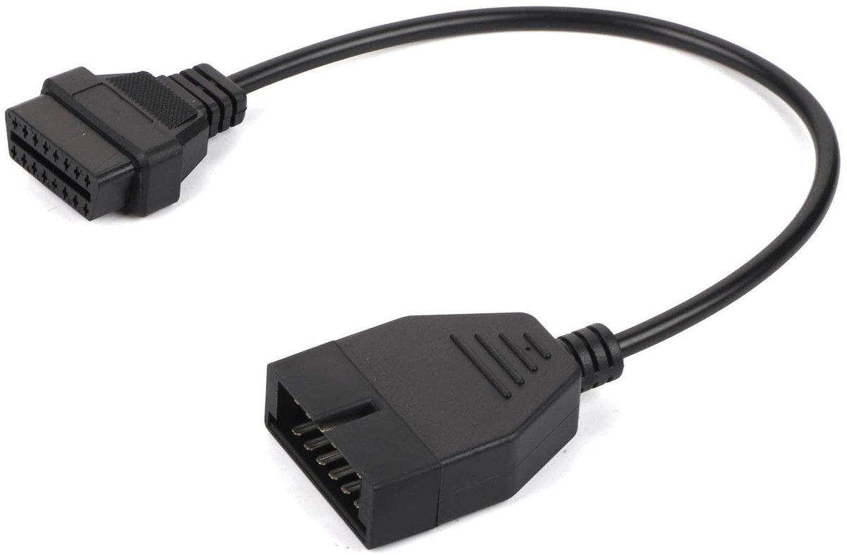 Vlemico - OBD1 naar OBD2 Adapter - Auto Diagnostische Kabel - Stekker & Spelen - 12 Pin naar 16 Pin - Voor GM Voertuigen - Professioneel Diagnostis...