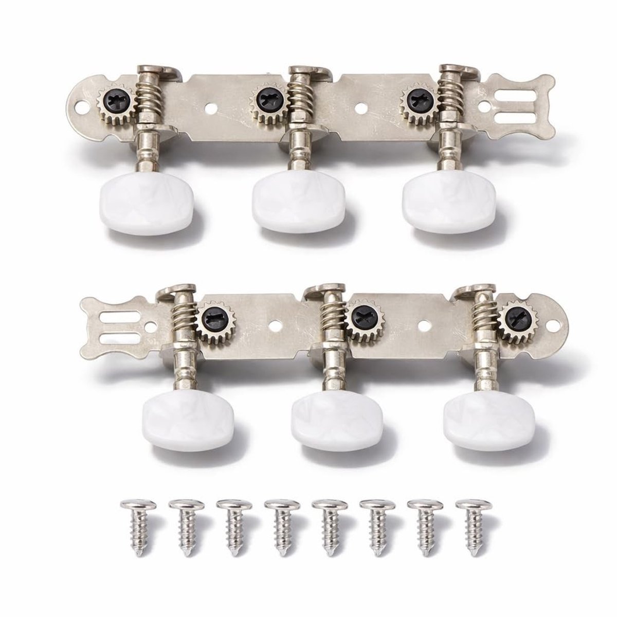 Dailygoods - Gitarrenmechanik - Klassieke Stemmers - Hoogwaardige Kwaliteit - Zilver - Geschikt voor Gitaren - Ideaal voor Profmusici en Hobbyisten