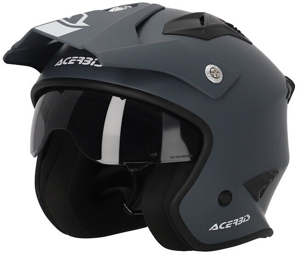 Acerbis Aria Solid Grijs Jethelm - Helm