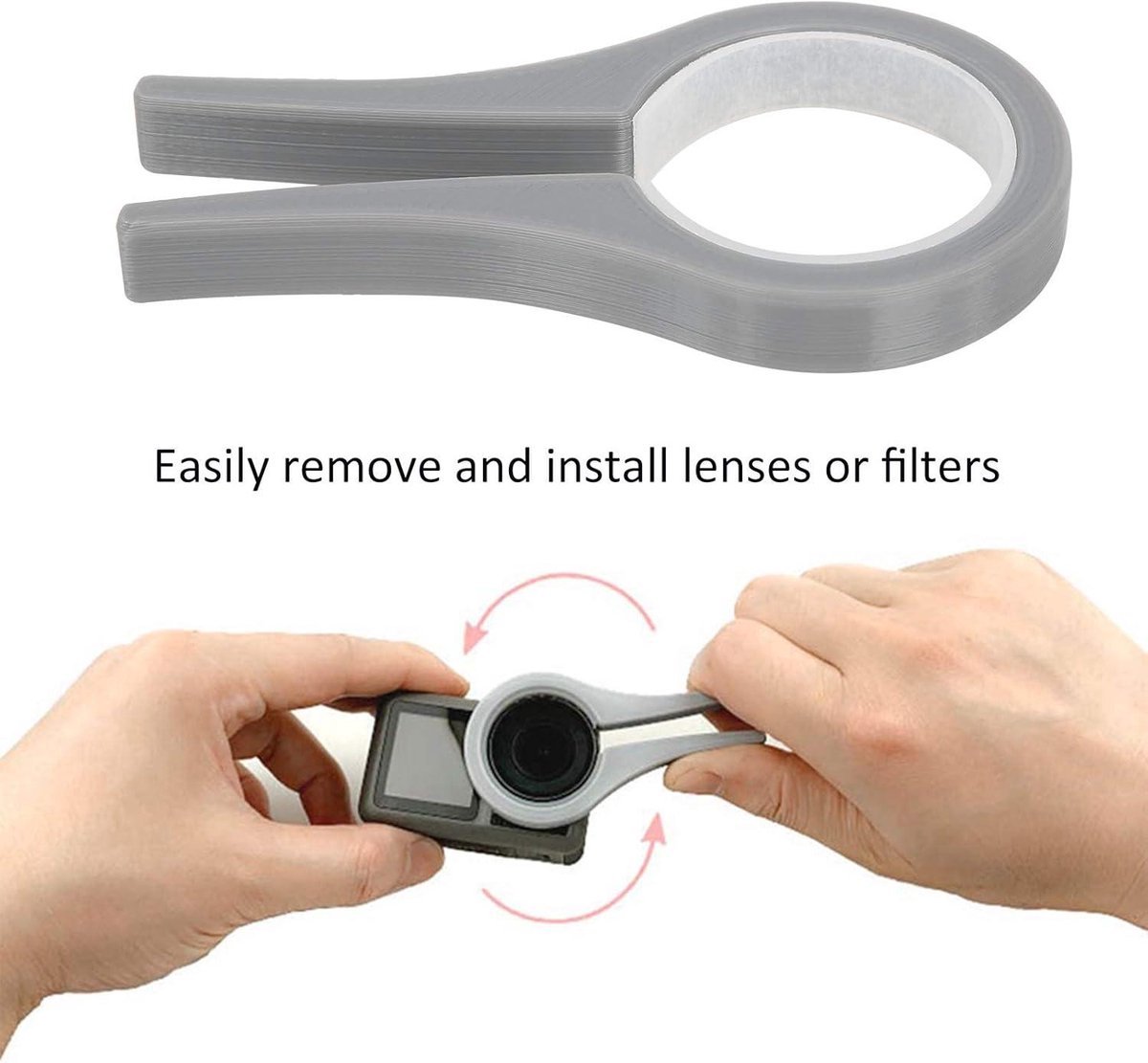 Outdoor Gereedschapsset - Cameralens - Lensfiltersleutel - Eenvoudige Installatie - Verwijdering - Geschikt Voor - Actiecamera - Licht - Draagbaar - Lensfilters - Verwijderen Cameralens
