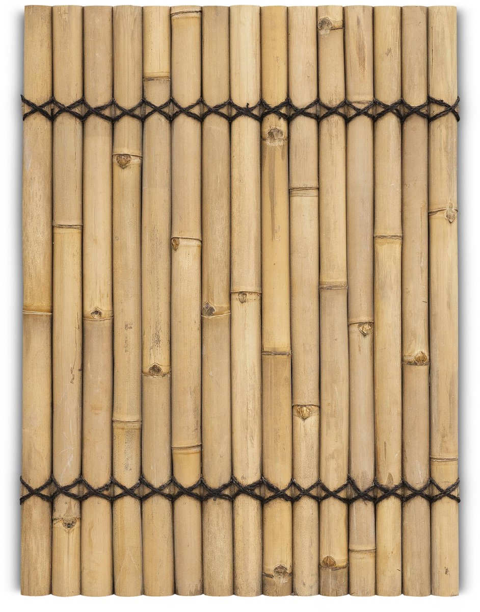 Bamboe schutting halfrond - 90 x 120 cm - Naturel - Eviro Bamboe