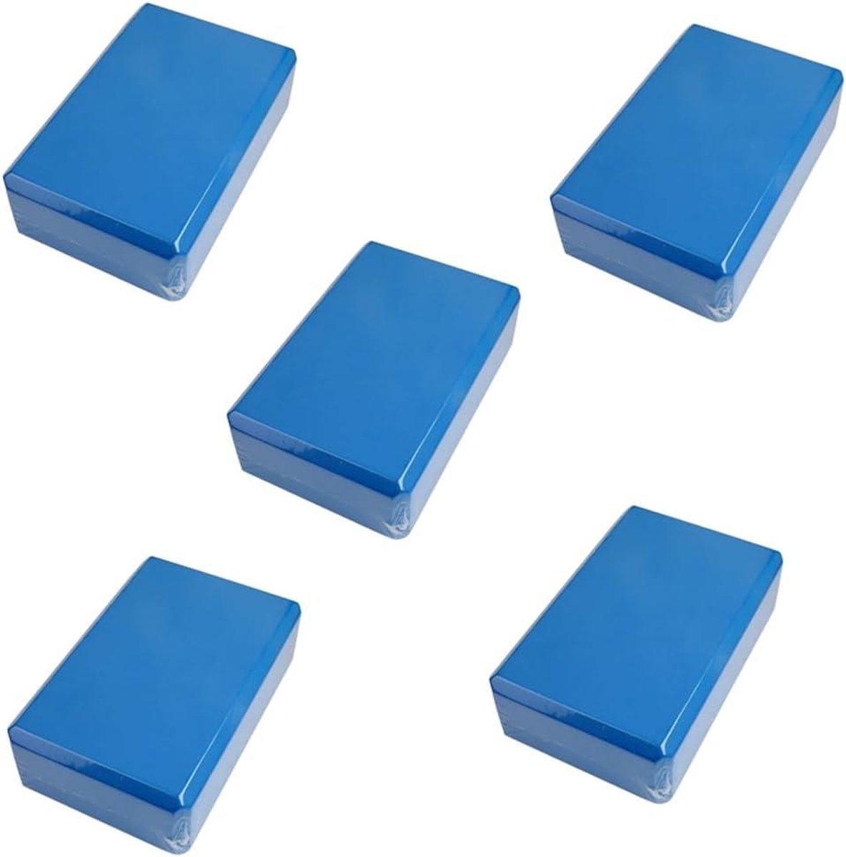 Yoga Blokken - Bakstenen Mat - Kracht Opbouwen - Gesloten Celstructuur - 28 x 20 x 24 cm - Donkerblauw