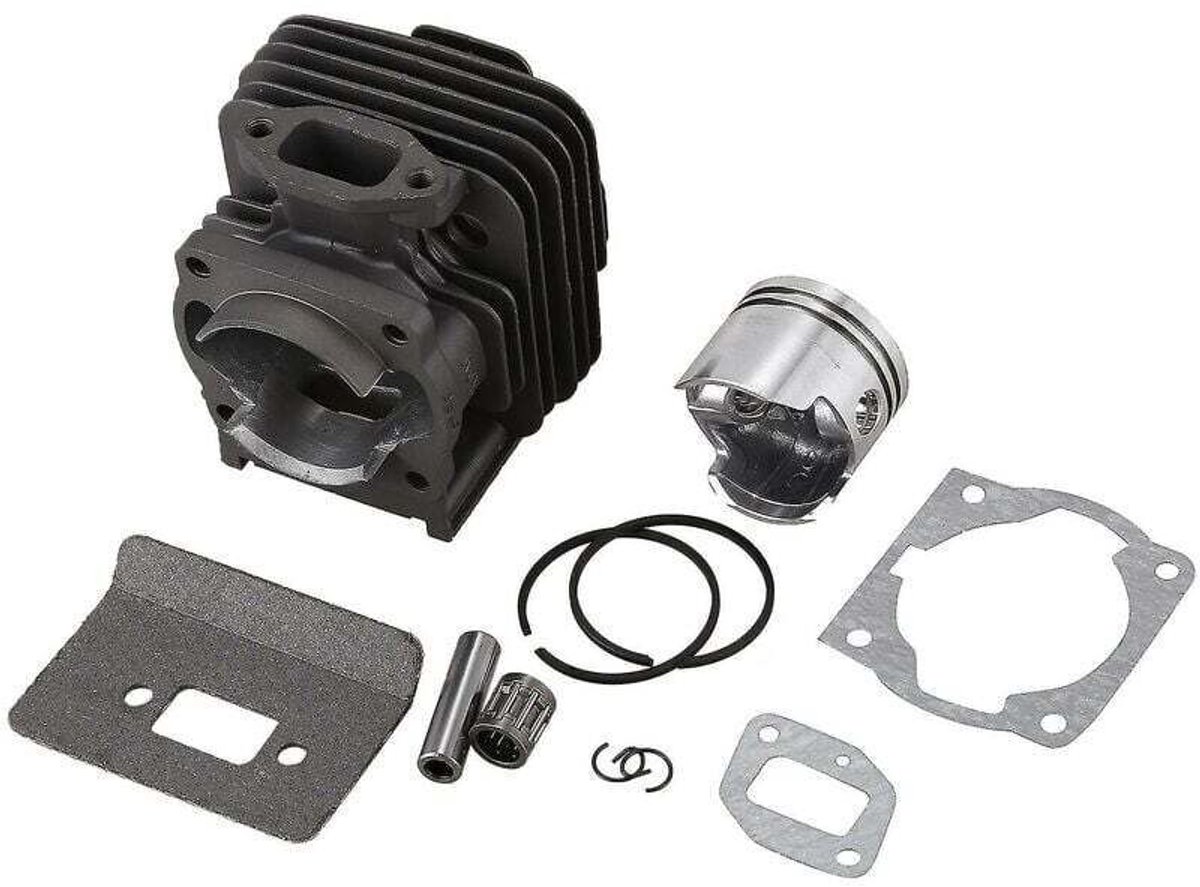 Zuigerassemblagekit van 44 mm 52 cc – Metalen cilinder, geschikt voor 1E44F-5, 44F-5, BG520 motor – Optimale prestaties voor doe-het-zelfprojecten