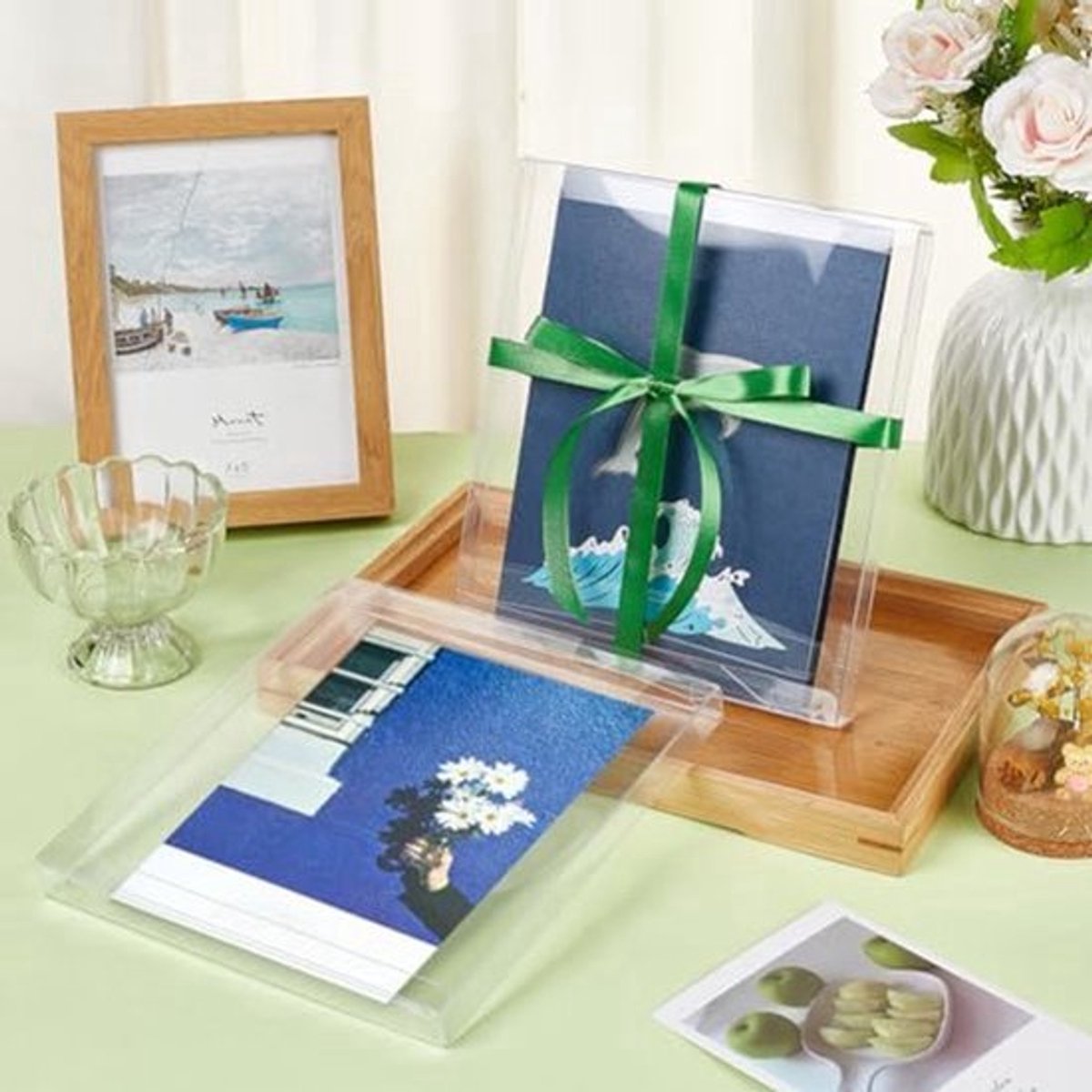 15 Stuks PVC Transparante Geschenkdozen - 17,8 x 15,5 x 1,5 cm - Doorzichtig en Duurzaam