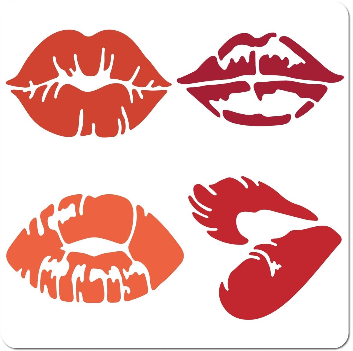 Jhubersproducts - Lippenschildersjabloon - Herbruikbare sjablonen - Kunststof 30x30 cm - Perfect voor schilderen en DIY-projecten - Creatief en veelzi