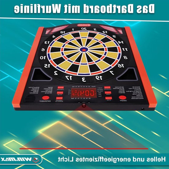 Elektronische dartspel voor 1 tot 8 spelers met 12 dartpijlen en scorebord, ideaal voor feesten en gezelligheid — afbeelding 5