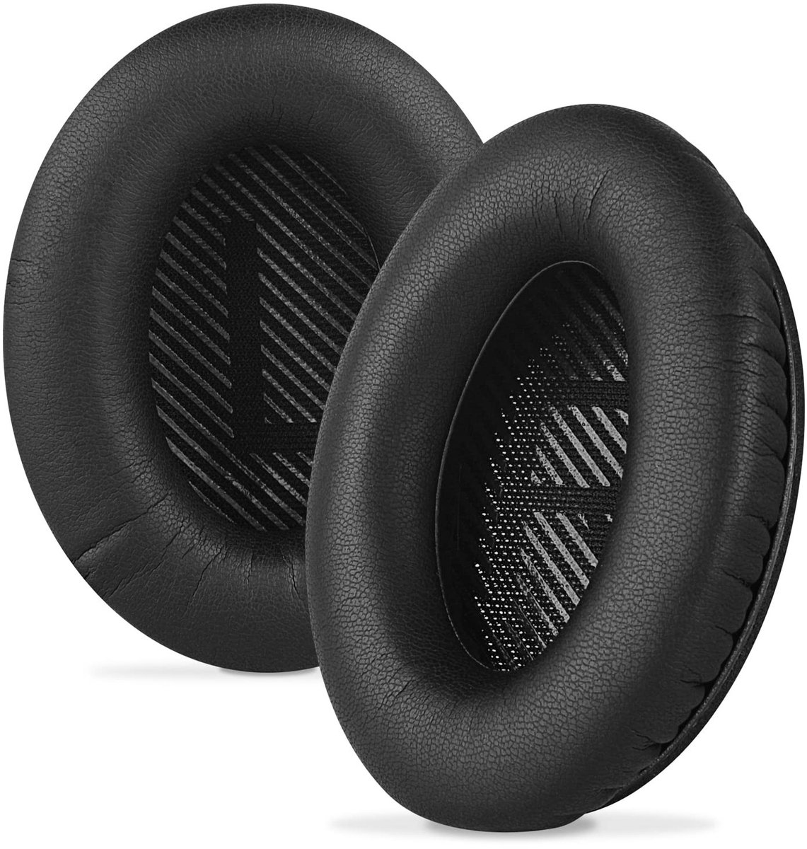 Zeynomax - Oorkussens - Vervangende Oorkussens - Eiwit Leer - Zwart - Hoofdtelefoon Oorkussens - Geschikt voor Bose QC45 QC35 QC15 QC25