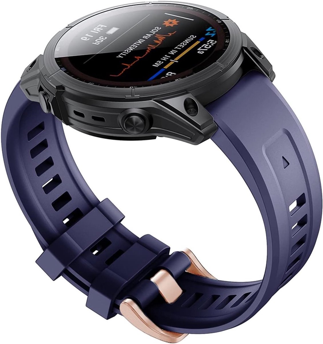 Siliconen sportband 20mm voor Garmin horloges, geschikt voor Fenix 7S, 5S Plus en 6S Pro, comfortabel en duurzaam