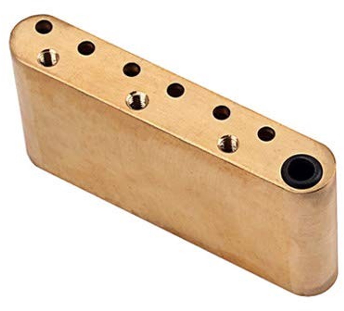 Dailygoods - Messing Tremolo Blok - Eenvoudig te installeren - Messing - Geschikt voor Stratocaster - Verbeter jouw geluid - Upgrade jouw gitaar