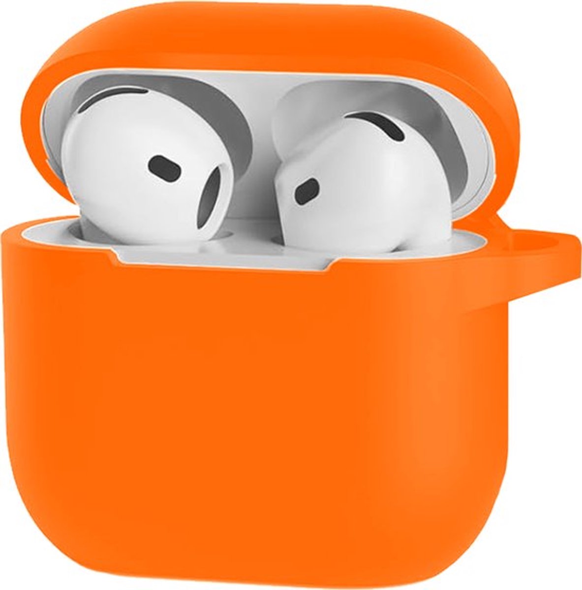 Go Go Gadget - Siliconen hoesje - Geschikt voor Apple AirPods 4 - Oranje
