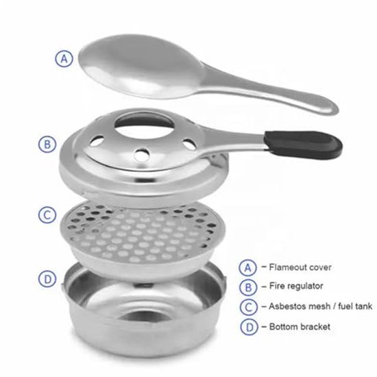 Fondue Branders Accessoires voor Fondue Branders Draagbare Mini Alcohol Koker Fornuis Branders Fondue Accessoires Draagbare Alcohol Koker Alcohol Koker voor Hot Pot, Droge Pot Keuken, — afbeelding 2