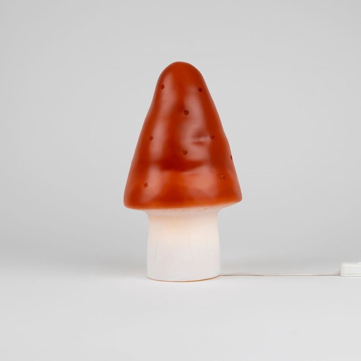Egmont Toys lamp paddenstoel rood baksteen decoratie kinderkamer 15x28 cm.