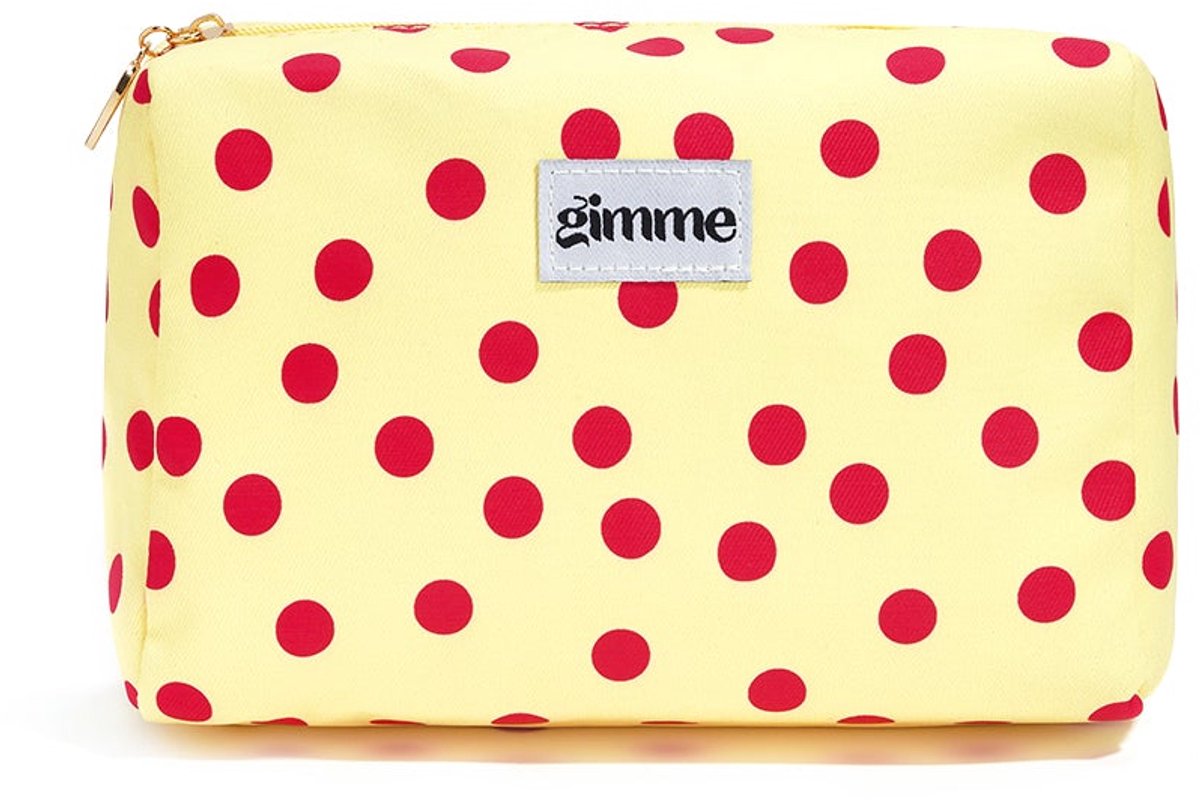 Make-uptassen met stippen, casual polyester, dagelijkse accessoires - Geel