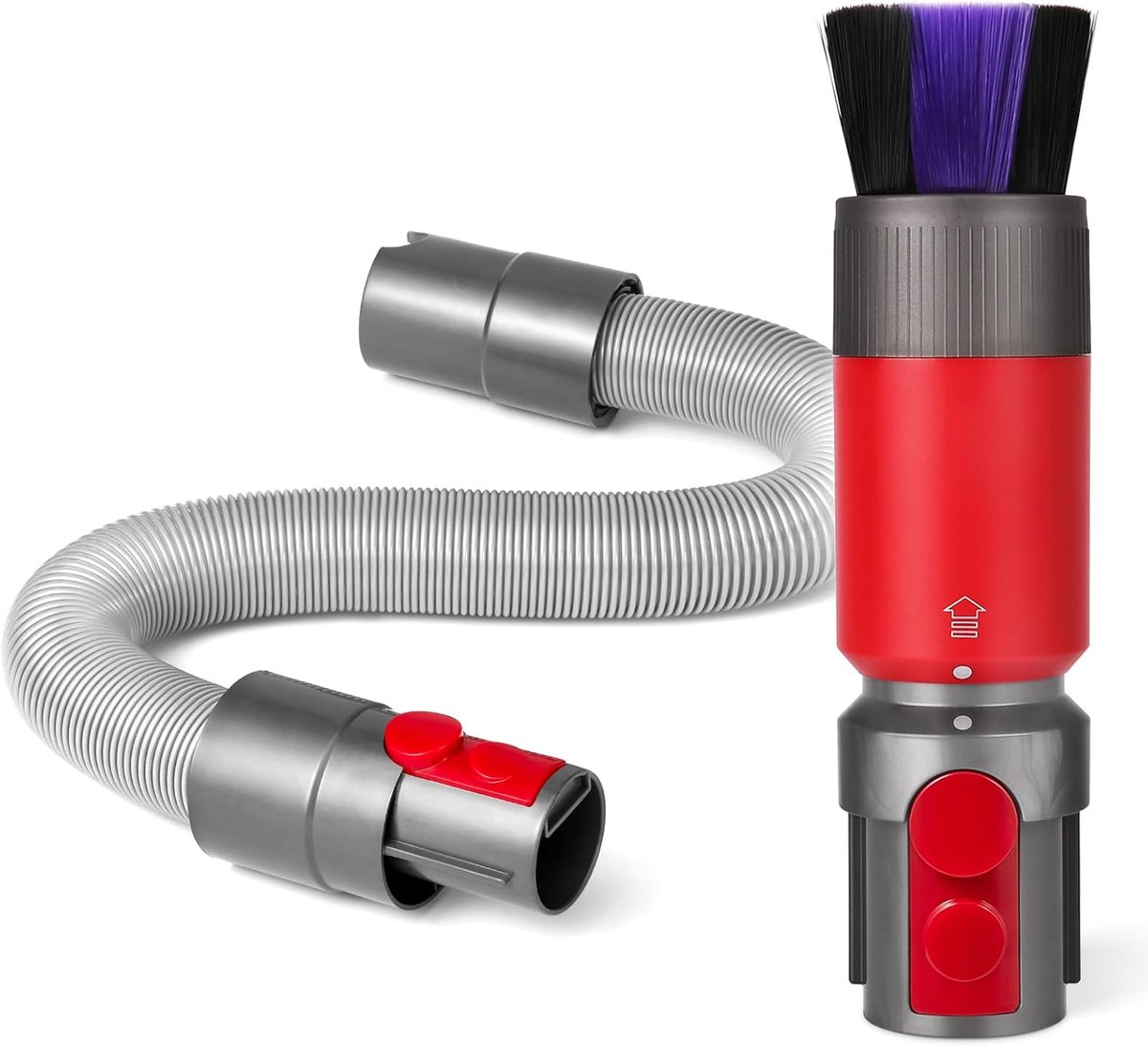 Krasvrij Stofborstel - Flexibele Verlengslang- geschikt voor Dyson V7 V8 V10 V11 V15 - Stofzuiger -Bevestiging - Stofverwijderingsborstel - Vervangingsonderdeel - Stofverwijderingsborstel+Handgreep Slang Montage