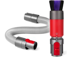 Krasvrij Stofborstel - Flexibele Verlengslang- geschikt voor Dyson V7 V8 V10 V11 V15 - Stofzuiger -Bevestiging - Stofverwijderingsborstel - Vervangingsonderdeel - Stofverwijderingsborstel+Handgreep Slang Montage