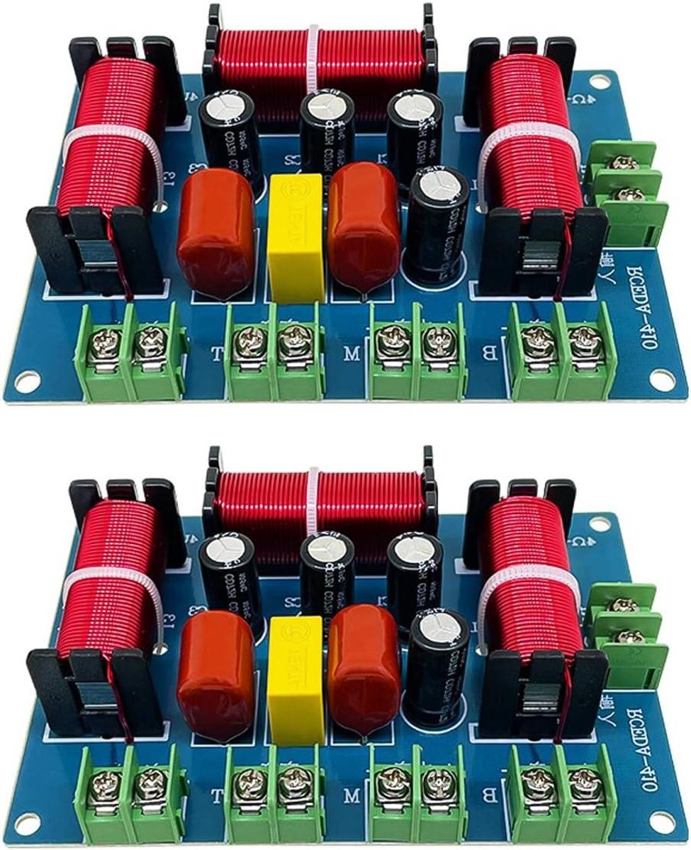 Speaker Crossover - Audio Frequency Distributor - Home Theater - 4 Way Design - 115x80x25 mm - Blue PCB