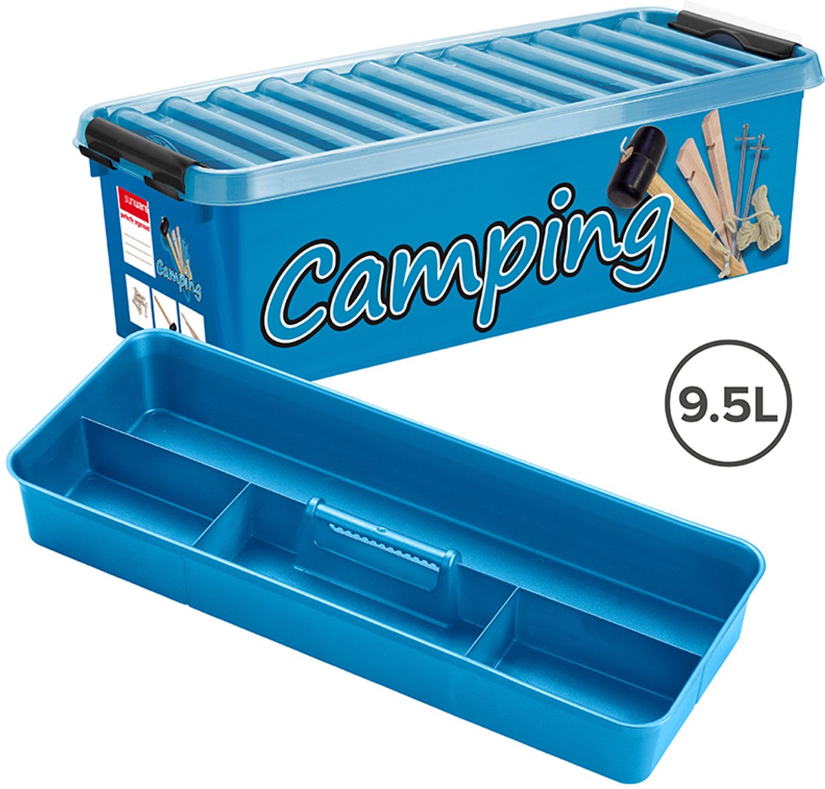 Sunware Q-Line Campingbox 9.5 Liter Blauw