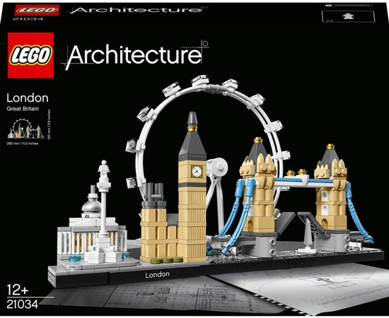 LEGO Architecture Londen Skyline Collectie Decoratie en Bouwpakket voor Volwassenen 21034