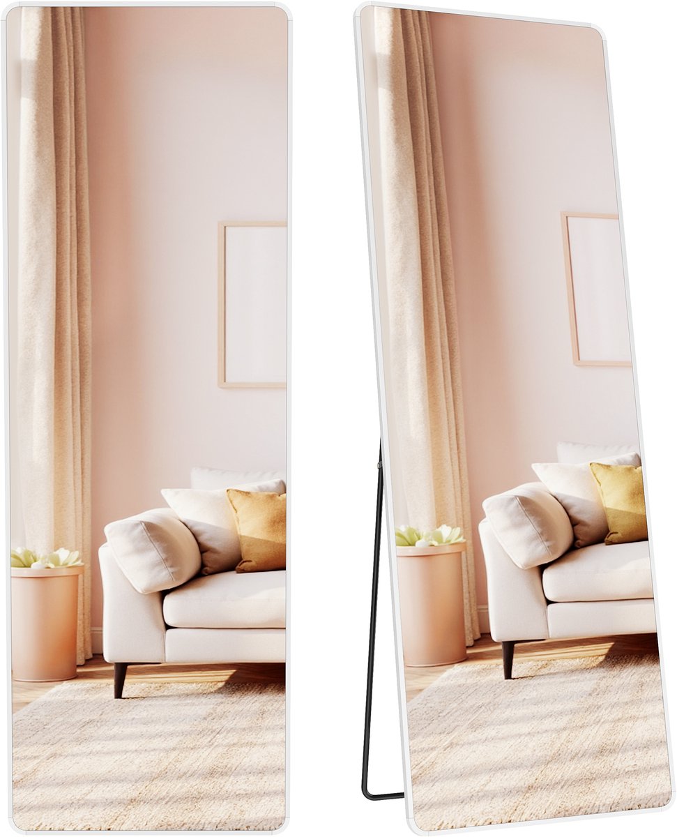 SONGMICS - Spiegel - Spiegel staand - Aluminiumlegering Frame - Voor Slaapkamer Woonkamer