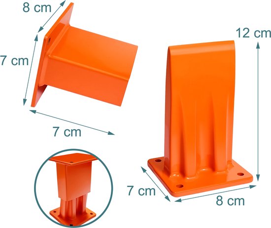 Houtsplijter - 8x12x7 cm - oranje — afbeelding 3