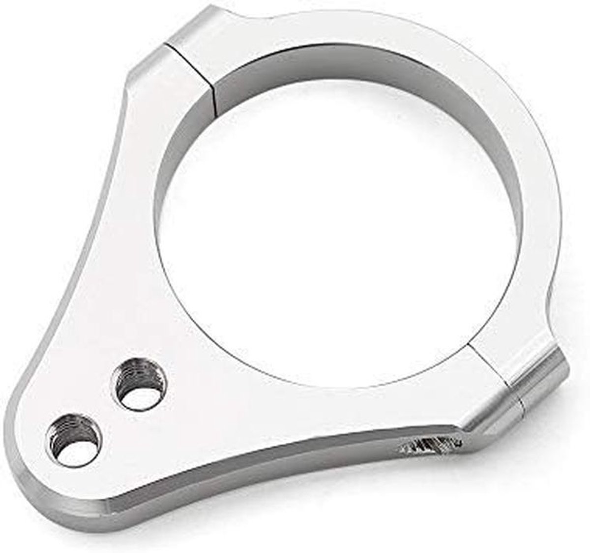 Stuurdemper Klem - Motorfiets Onderdeel - Stabiliteit Verbeteren - Universele Pasvorm - 35mm Diameter - Zilver
