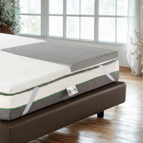 Matras Topper - Extra Slaapcomfort - Verbeter Matras - 5 Zone Ondersteuning - 180x200 cm - Wit
