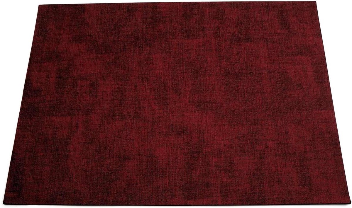Placemat Meli-Melo - Tafelset - Eettafel Decoratie - Unieke Vormen - 46 x 33 cm - Rood Paars