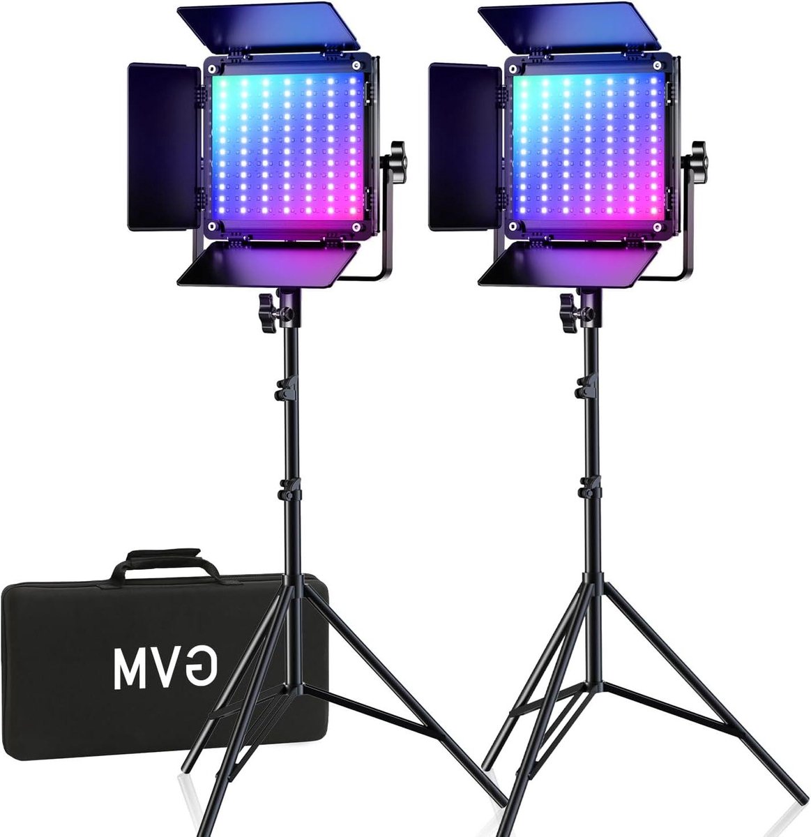 RGB Video Licht - Fotografie Verlichting - Studio Opnames - APP Controle - 40W - Verstelbaar Wit