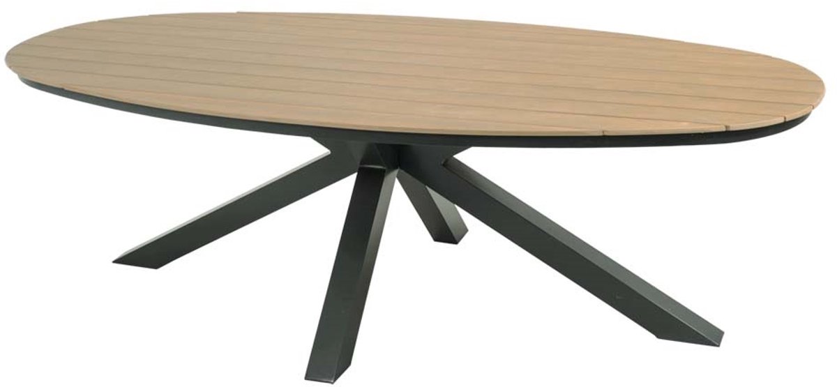 Lesli Living - Tuintafel Arezzo - Antraciet - 240x113x74cm