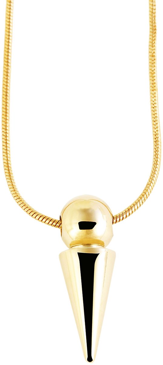 AKZENT Akzent dames ketting met hanger Lyra slangenketting met hanger, roestvrij staal, 45+5 cm