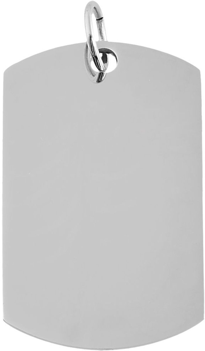AKZENT Accent Unisex Hanger Eason Accent gegraveerde hanger van roestvrij staal