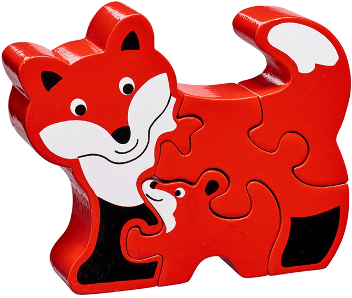 Lanka Kade Baby Puzzel - Vos met Jong (4).