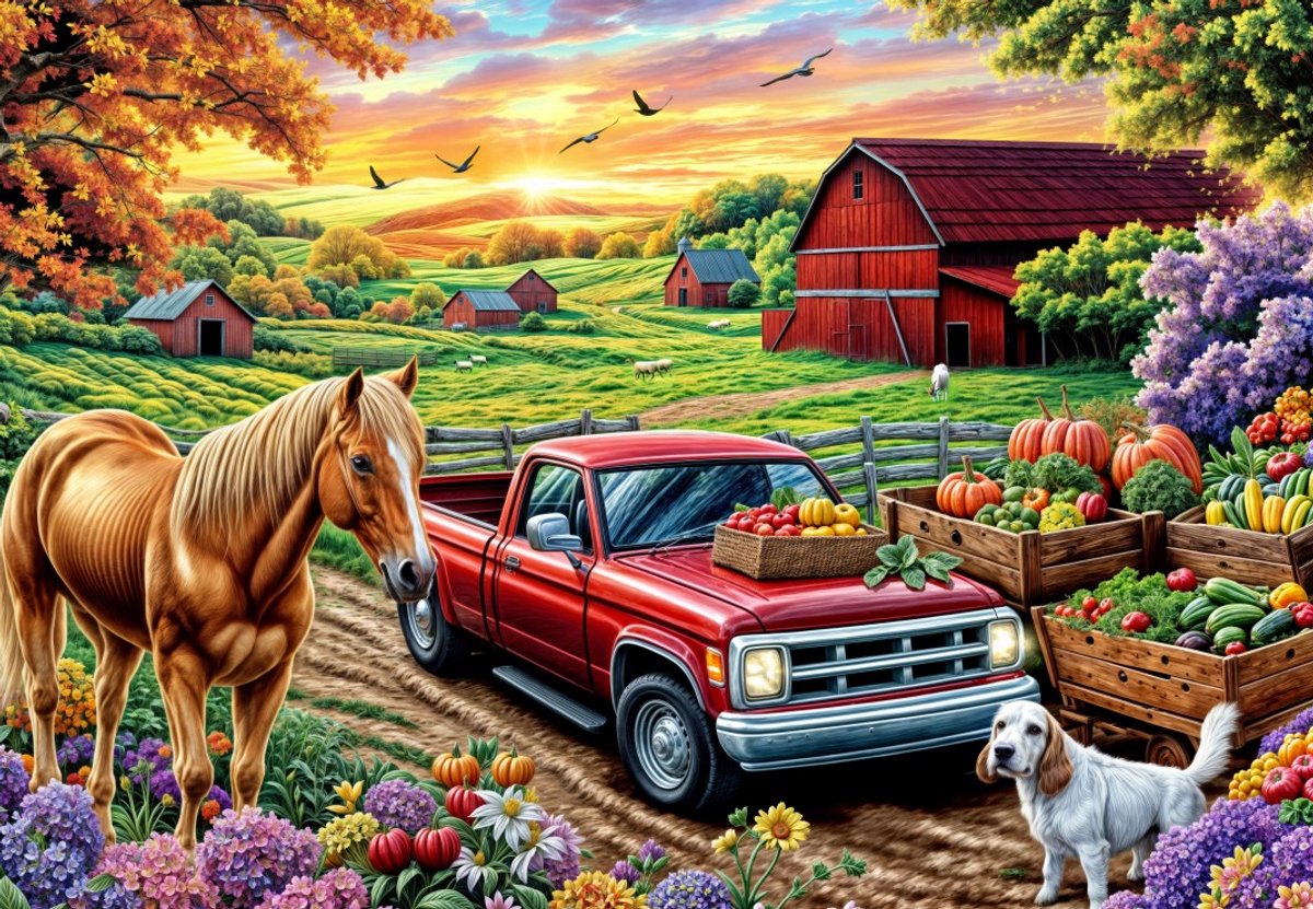 Alipson Puzzle legpuzzel Welcoming - 1000 stukjes multicolor.