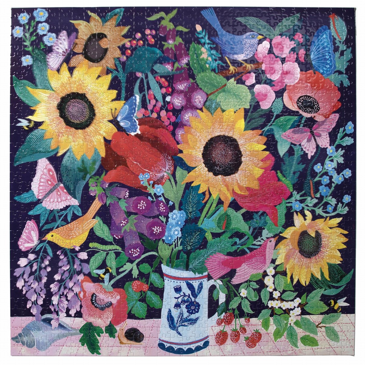 eeBoo puzzel bloemen Summer Bouquet - 1000 stukjes karton.