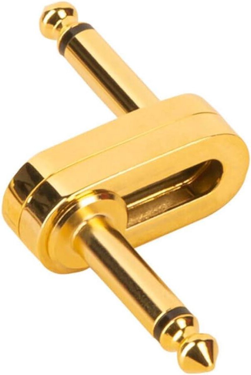 Gitaar Plug - Patch Kabel - Signaal Overdracht - Compact Ontwerp - 10.5 cm - Goud