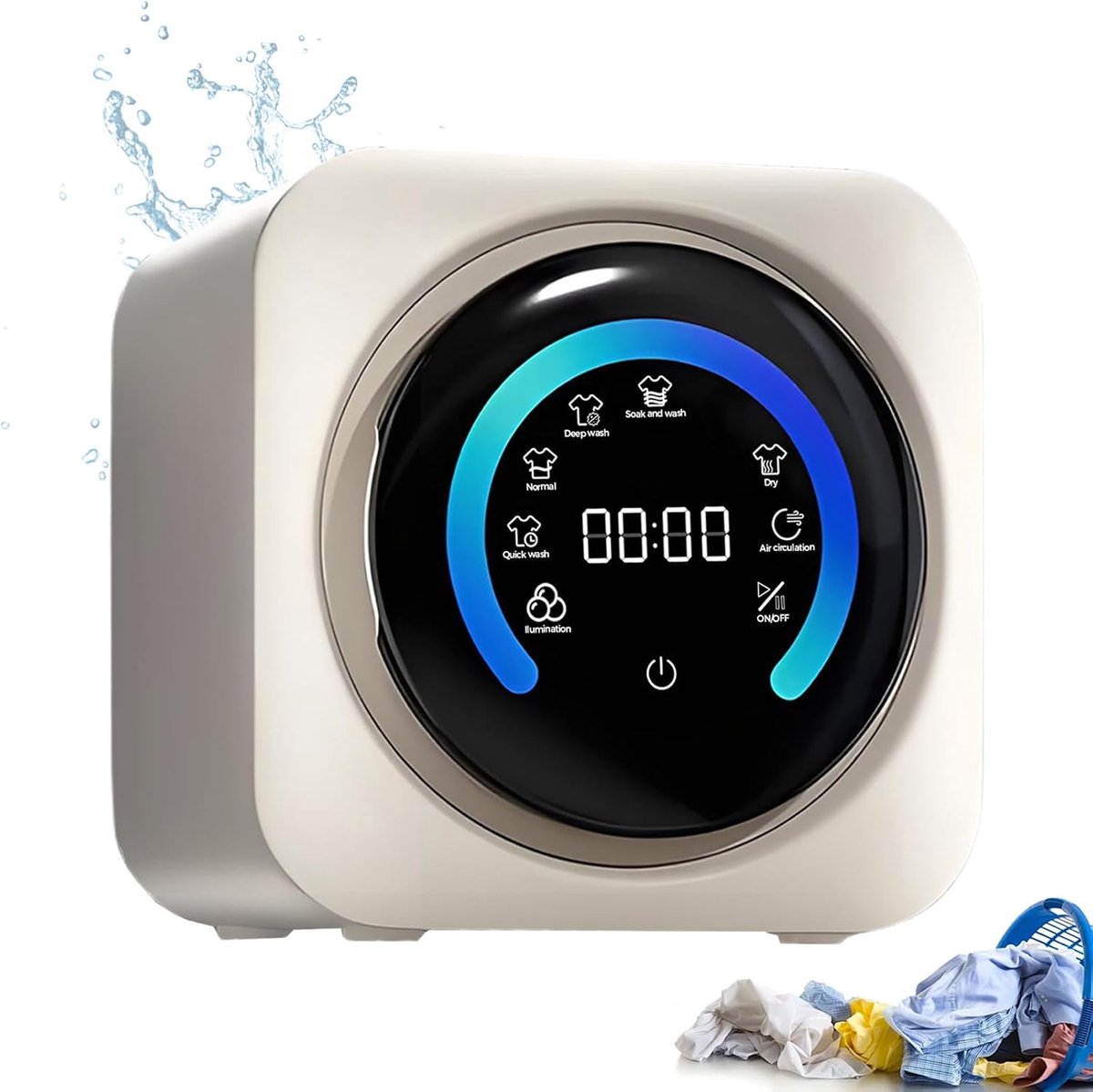 Mini Wasmachine Droger - Compact Apparaat - Kleine Was - 2-in-1 Functie - 3.5L Capaciteit