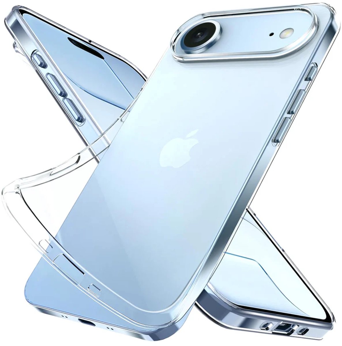 Siliconen Backcover - Soft Touch - Transparant - Tpu Zacht - Hoesje Geschikt voor: iPhone Air