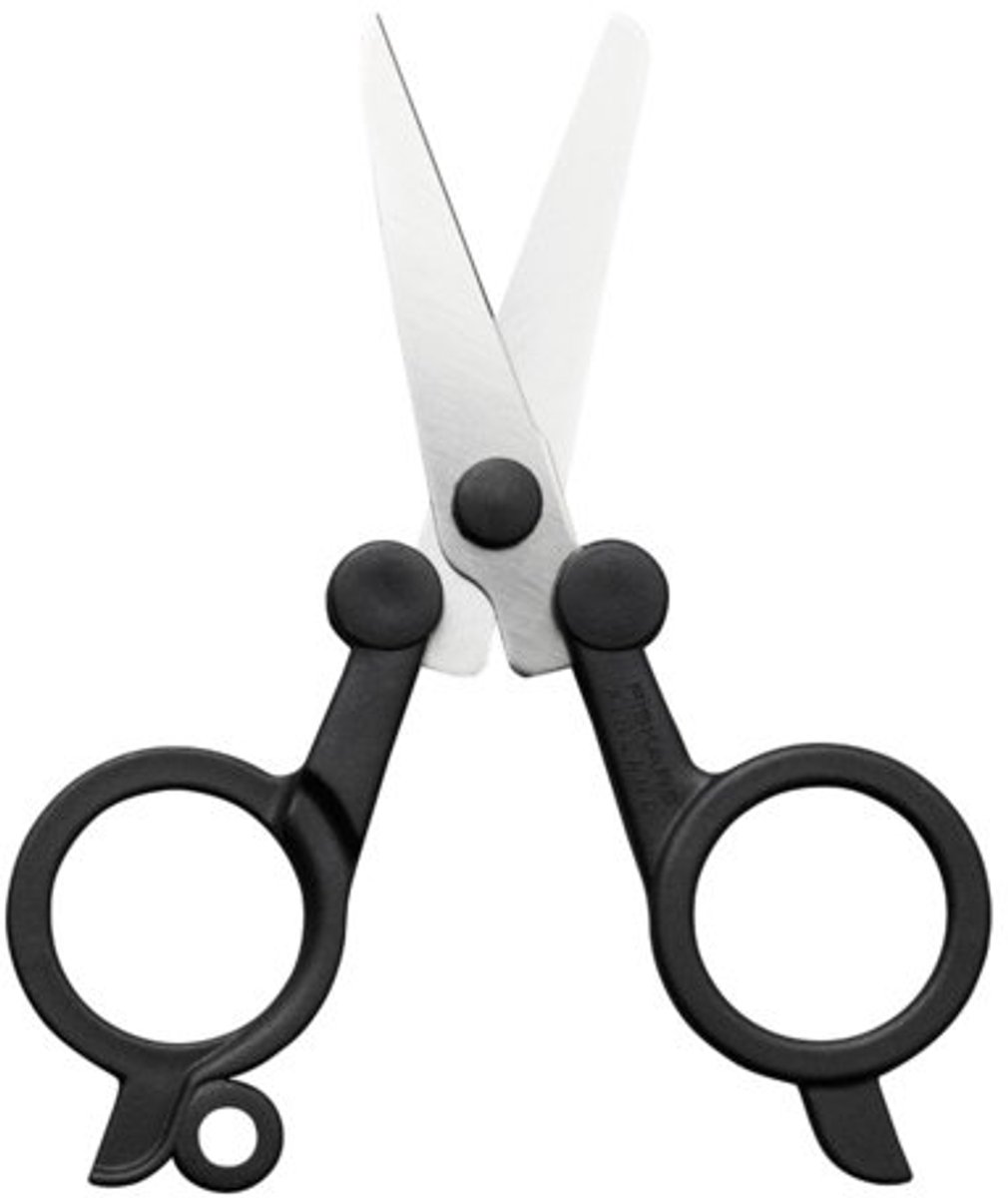 Fiskars Functional Form - Opvouwbare Schaar - 11cm - Staal - Zilver/Zwart