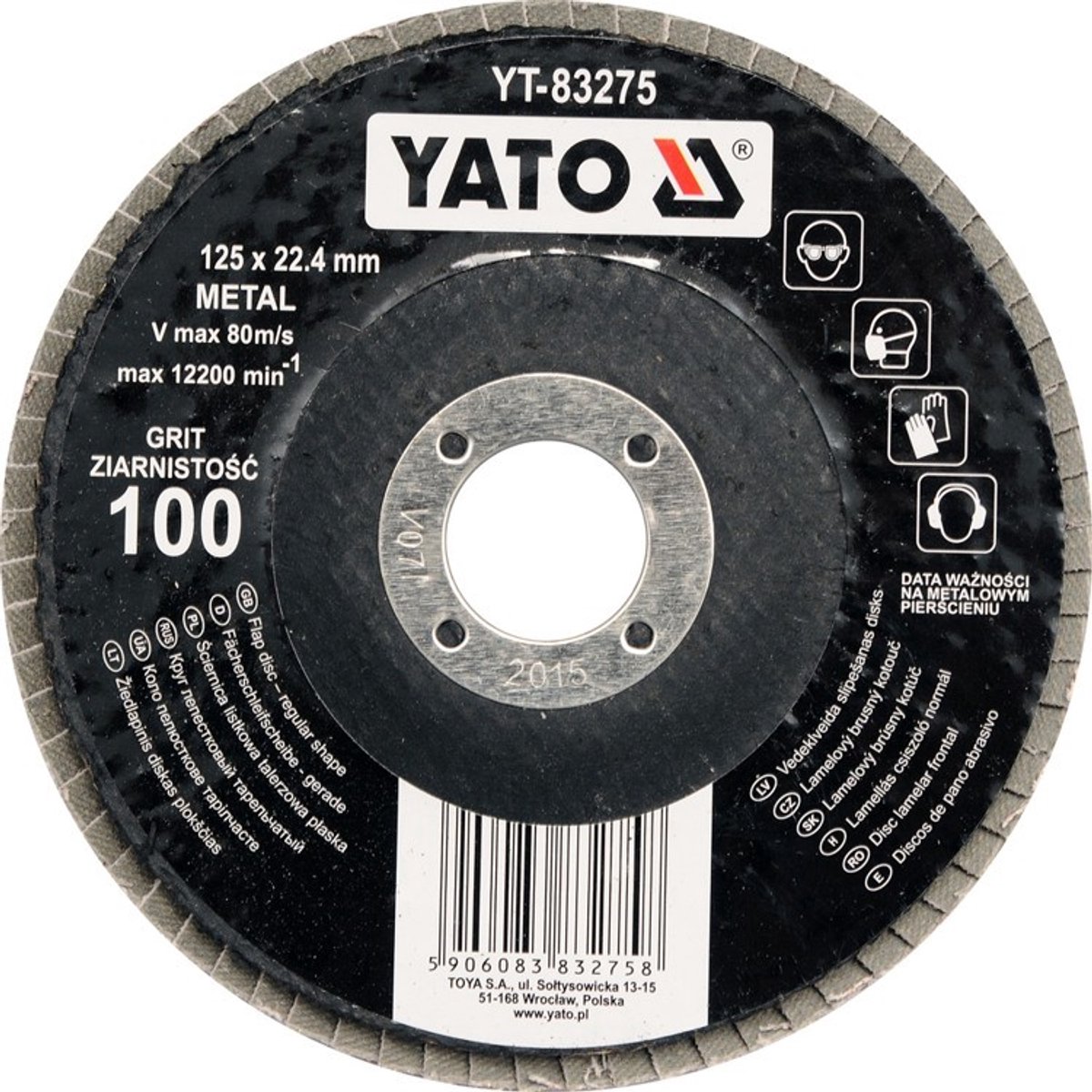 Yato - Schijfborstel - 125mm - P100