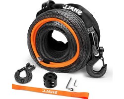 Lierkabel Synthetisch - Touw Lier - Voertuig Berging - Versterkte Beschermhoes - 12mm x 28m - Zilver